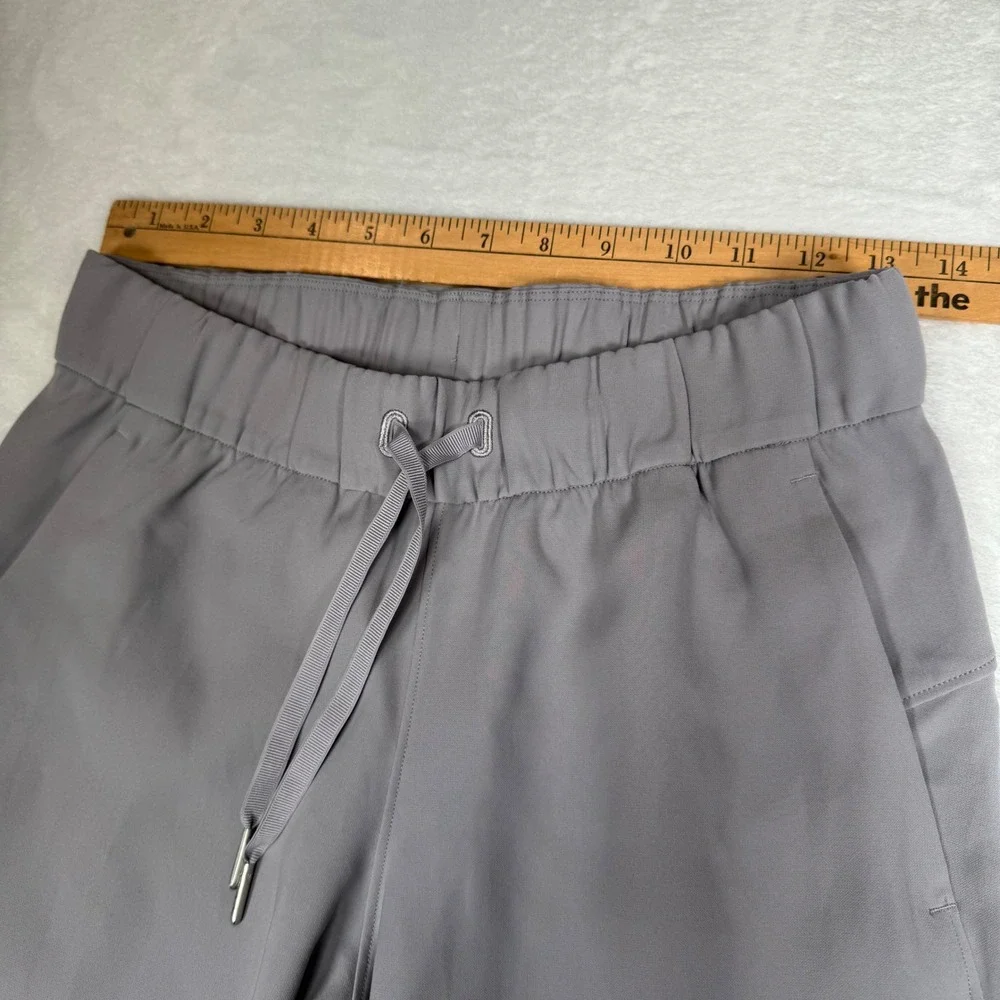 Lululemon Align Jogger Pants Gray Size 4 High Rise Ribbed Cuffs Drawstring Waist